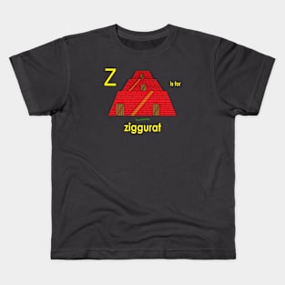 Z is for ziggurat Kids T-Shirt